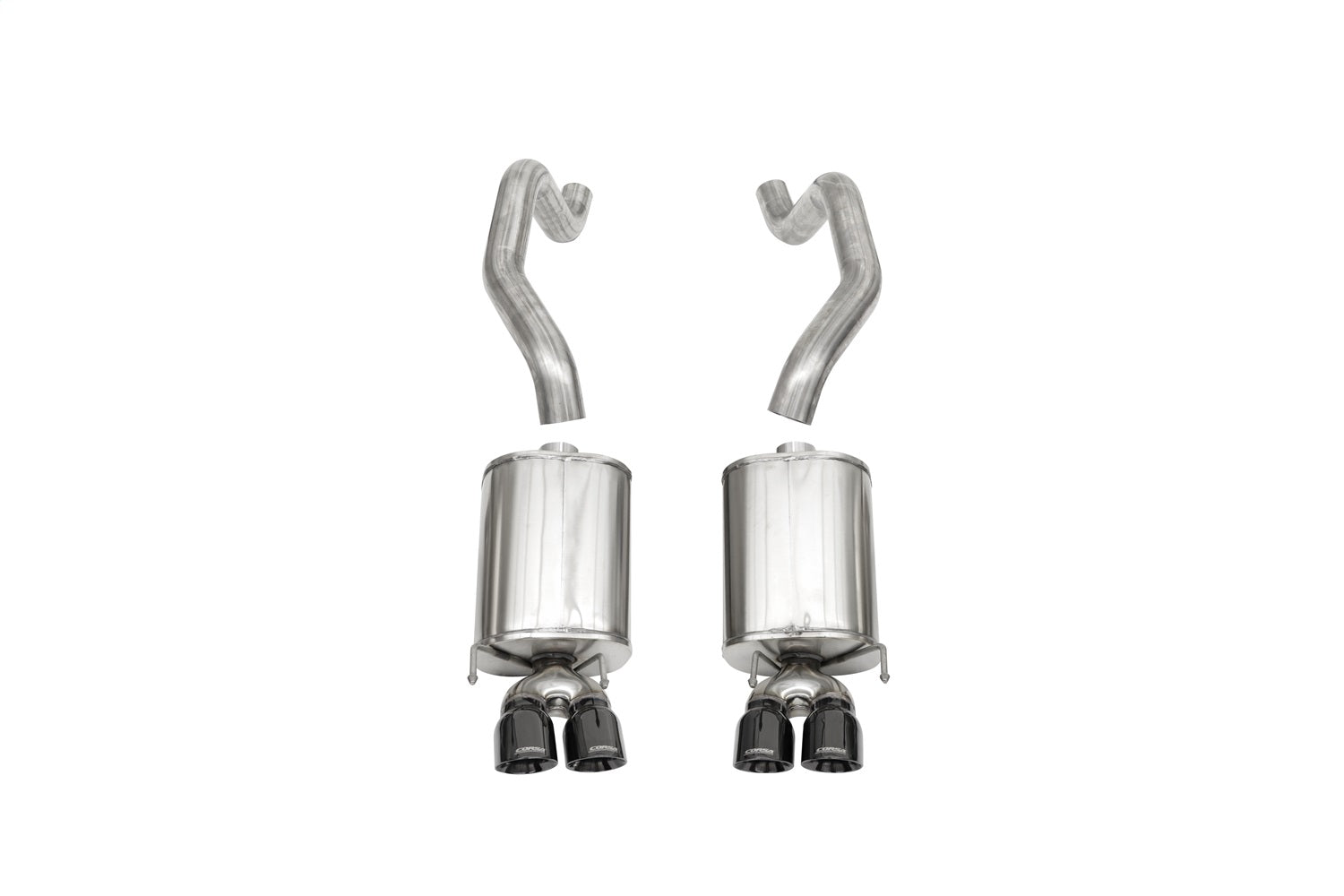 Corsa 05-08 Chevrolet Corvette C6 6.0L V8 Black Sport Axle-Back Exhaust - 14169BLK