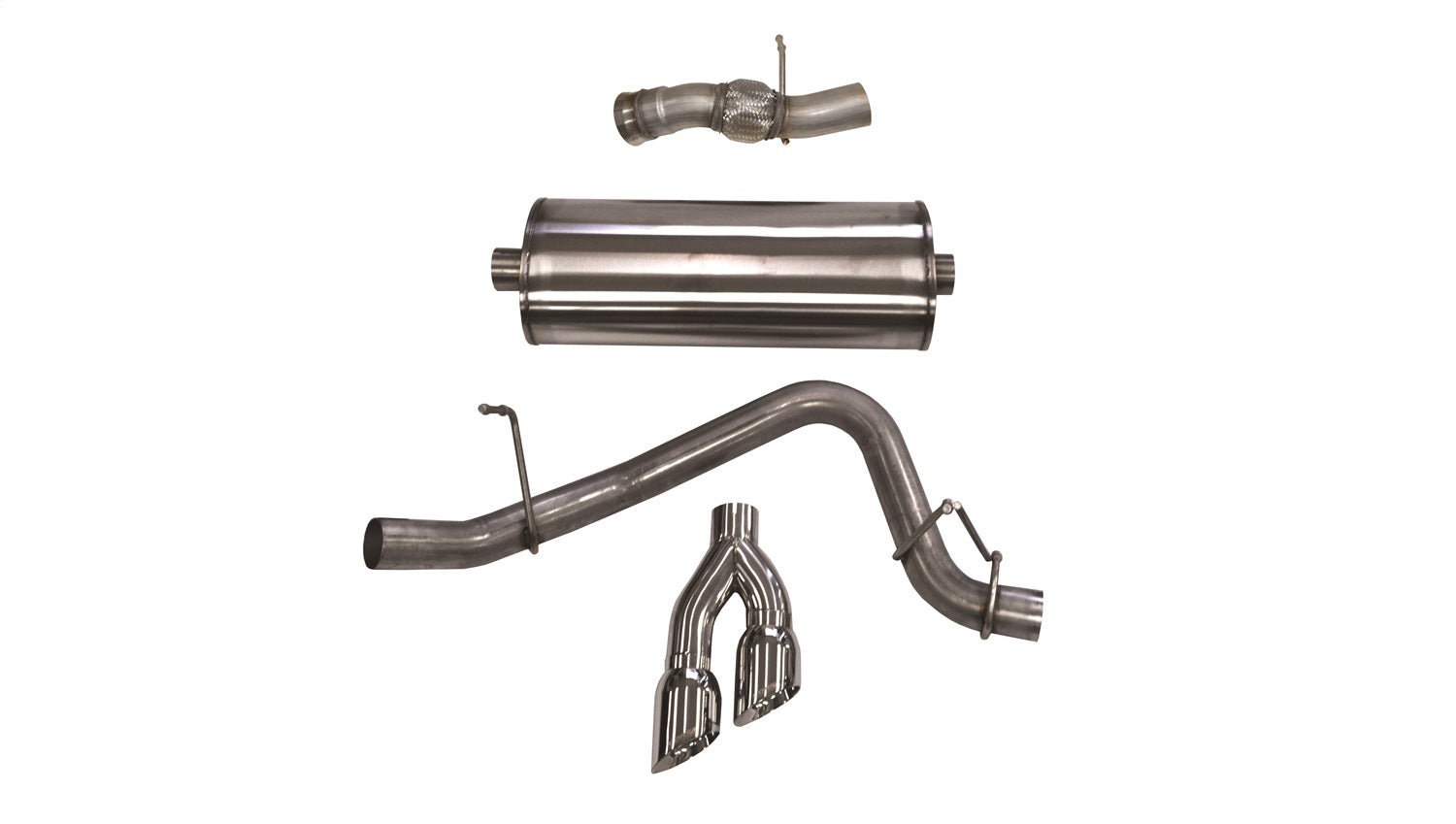 Corsa 15-16 GMC Yukon Denali 6.2L V8 Single Side Exit Cat-Back Exhaust w/ Polished Tips - 14826