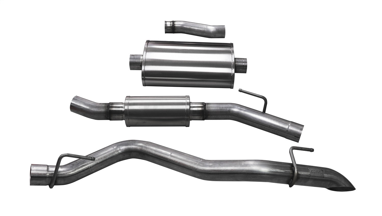 Corsa 2020-2024 Jeep Gladiator JT 3.0in Cat-Back Touring Single Side Exit w/ Turn Down Tip - 21063