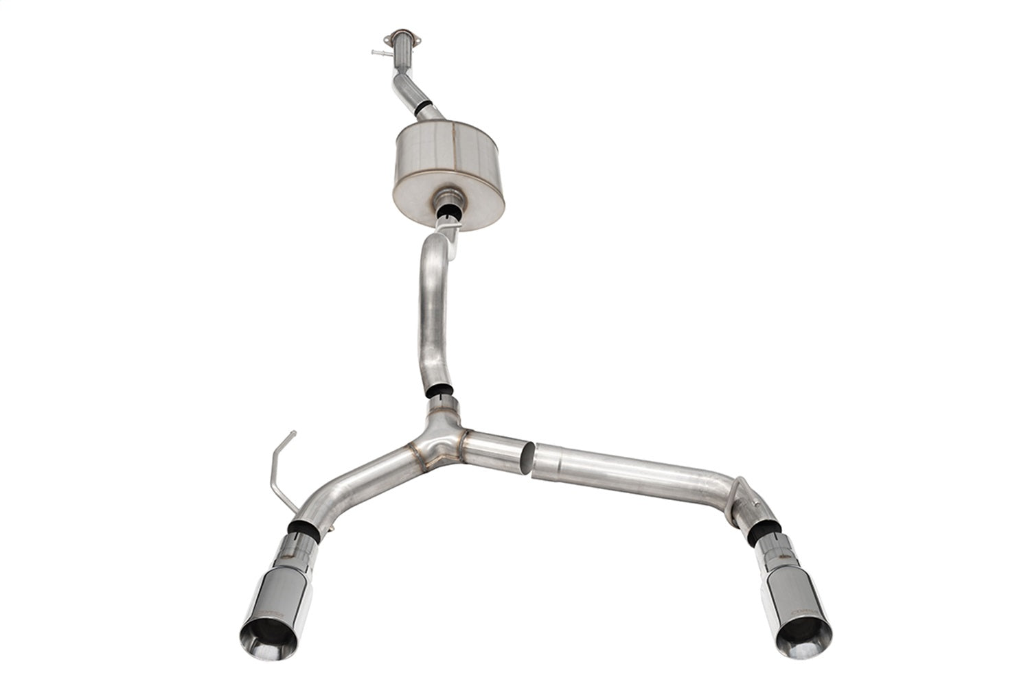 Corsa 21-24 Ford Bronco 2.7L 4-Door 2.75in Cat-Back Dual Rear Exhaust w/4in Straight-Cut Polish Tips - 21210