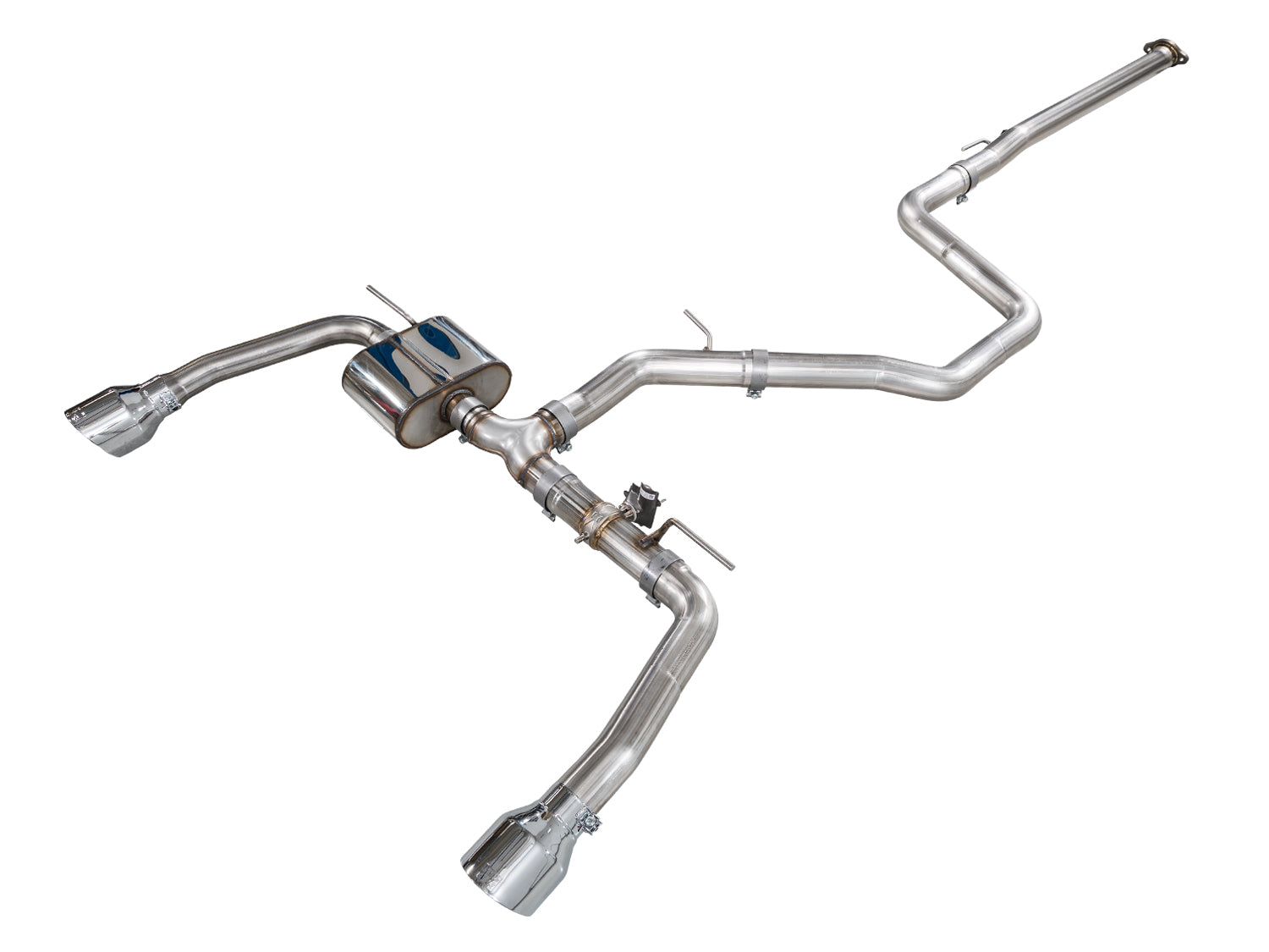 AWE 22-26 Hyundai Elantra N SwitchPath Cat-Back Exhaust - Chrome Silver Tips - 3025-32237 for 2022-2026 Hyundai Elantra N - f