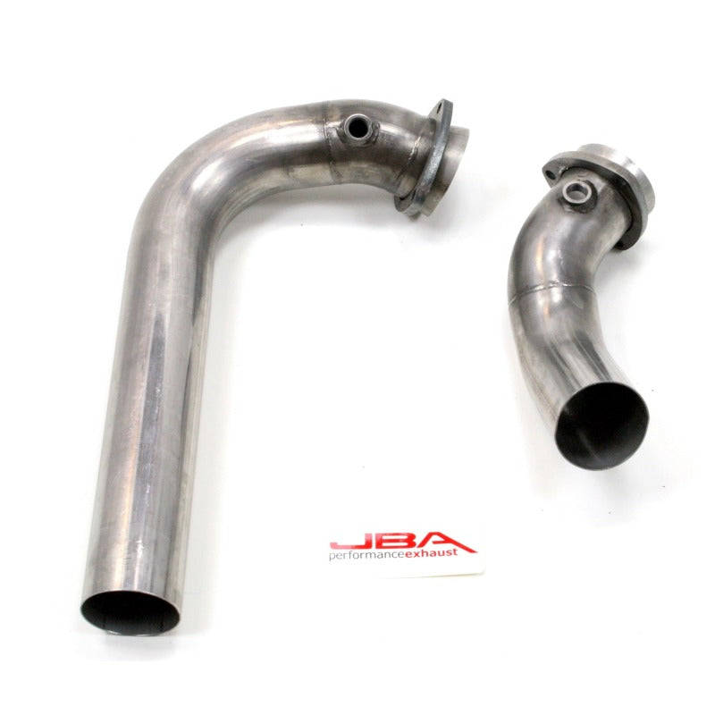 JBA 96-00 GM C/K Pickup 7.4L 409SS Emissions Legal Mid Pipes - 1822SY for 1996-2000 Chevrolet C2500 - front view