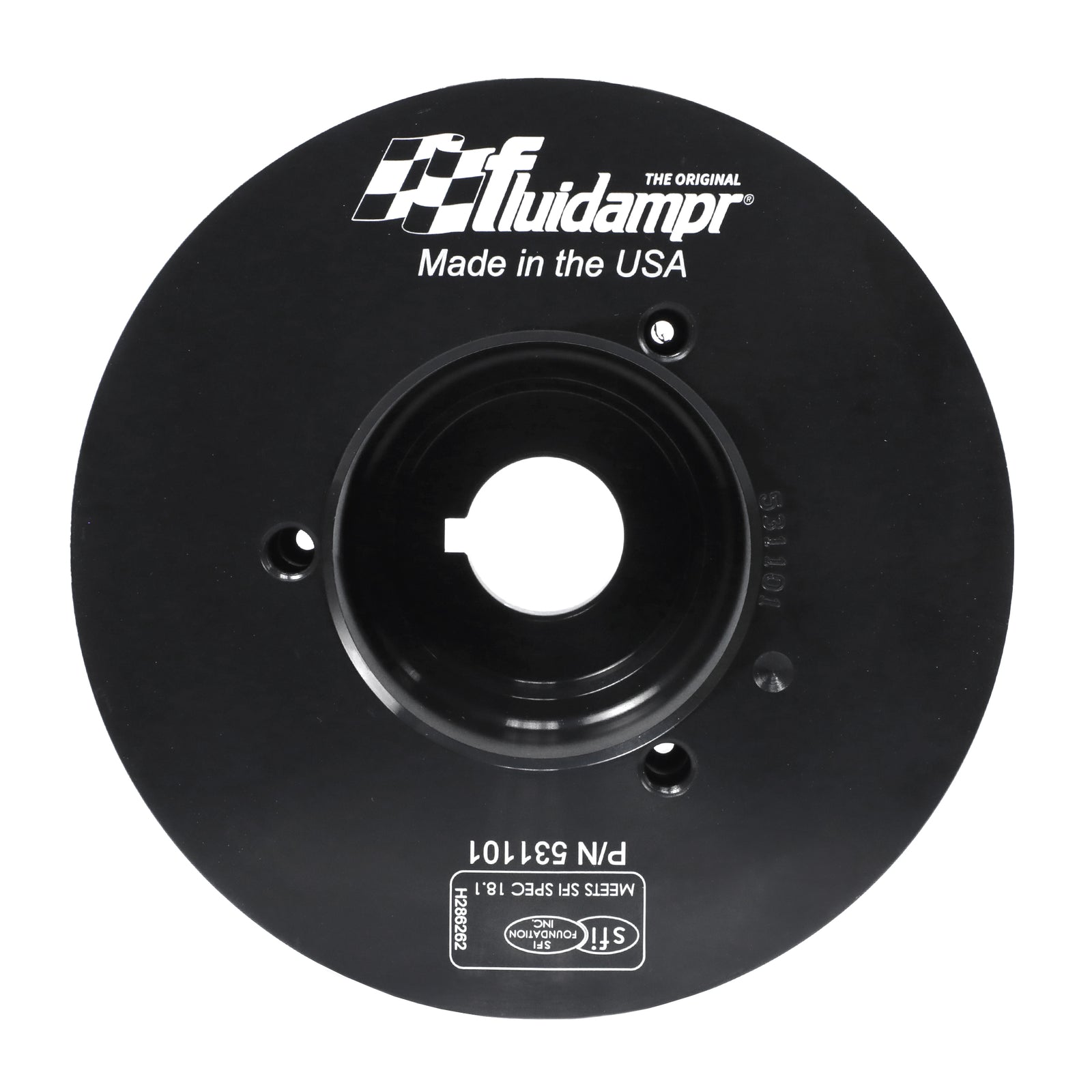 Fluidampr Subaru EJ Series Steel Internally Balanced Damper - 531101 for 1998-2011 Subaru Forester - front view