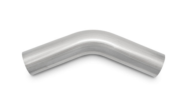Vibrant 3in O.D. T304 SS 45 deg Mandrel Bend (3in Centerline Radius) - 13332 by Vibrant - front view