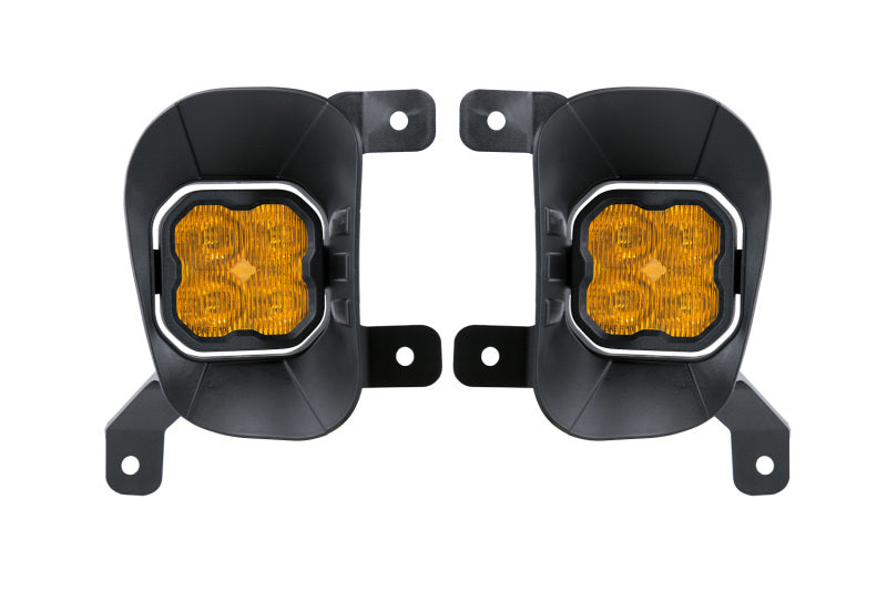 Diode Dynamics SS3 Max Type Ram Vert Kit ABL - Yellow SAE Fog - DD7090 for 2019-2024 Ram 1500 Classic - front view