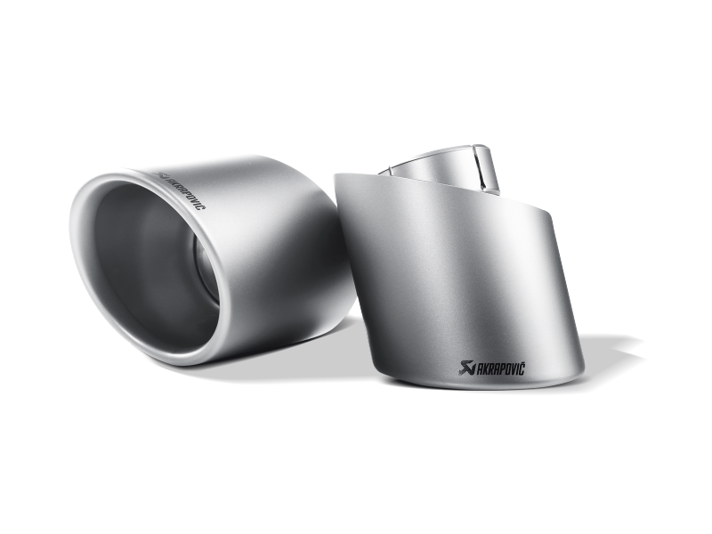 Akrapovic 09-16 Volkswagen Scirocco R Tail Pipe Set (Titanium) - TP-T/S/2 by Akrapovic - front view