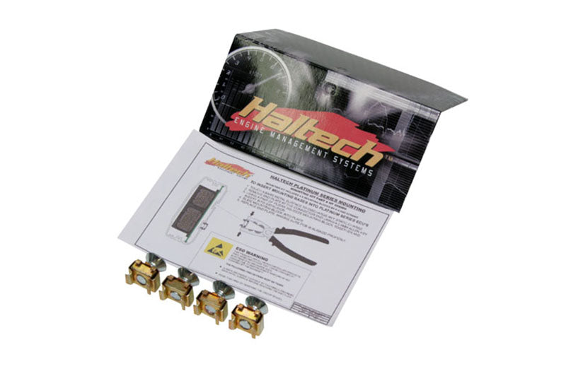 Haltech - Haltech Platinum ECU Rail-Type Mounts & Screws - Pack of 4 - HT-039000