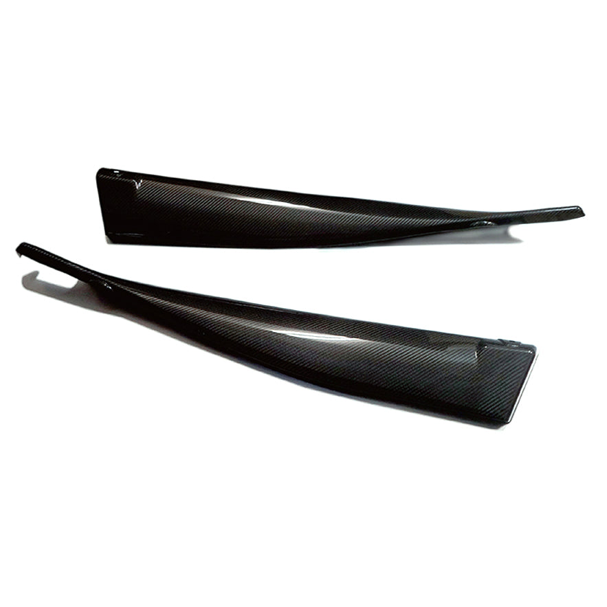 Revel GT Dry Carbon Door Trim Cover 2020 Toyota GR Supra - 2 Pieces - 1TR4GT0AT01 for 2020-2025 Toyota GR Supra - front view