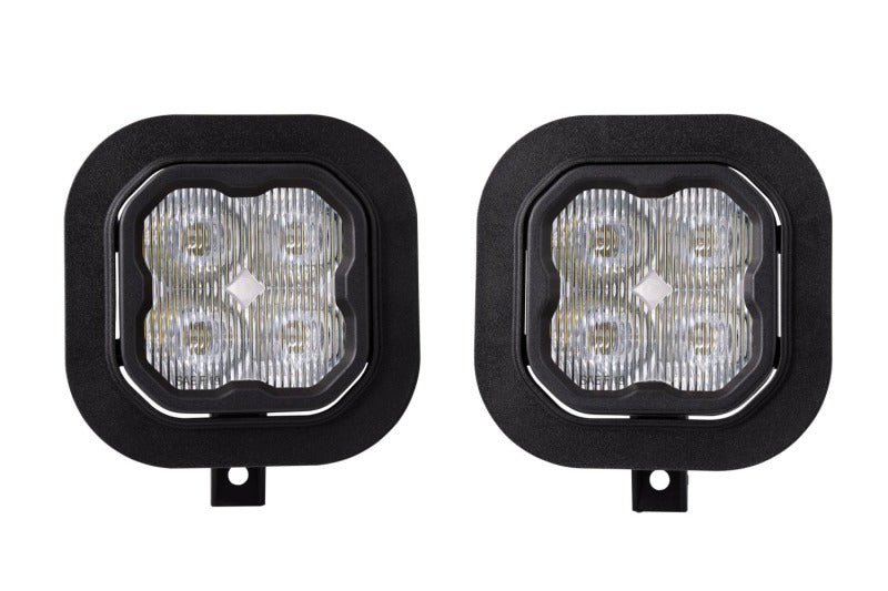 Diode Dynamics SS3 Pro Type SD Kit ABL - White SAE FogFog - DD7095 for 2011-2016 Ford F 250 - front view