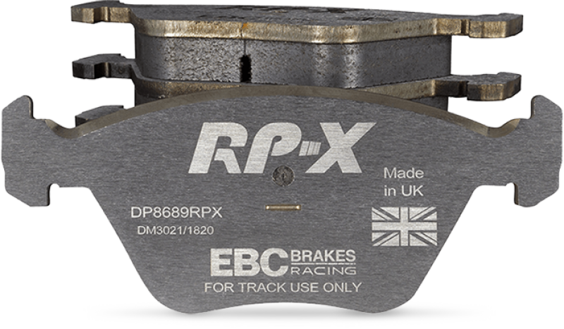 EBC Racing 08-11 Lotus Exige 1.8L Supercharged (240) RP-X Rear Brake Pads - DP8885/2RPX for 2005-2011 Lotus Elise