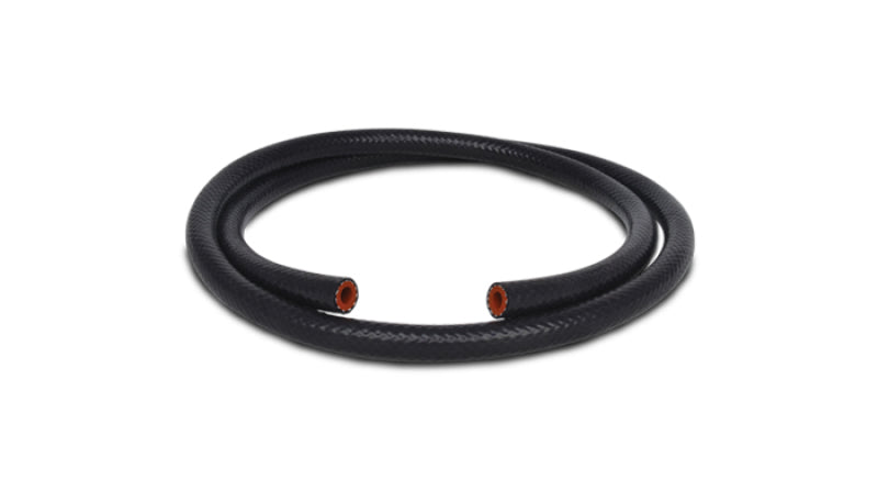 Vibrant 1/2in (13mm) I.D. x 5 ft. Silicon Heater Hose reinforced - Black - 20435 by Vibrant - front view
