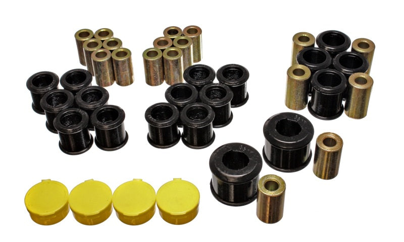 Energy Suspension 90-96 Nissan 300ZX Black Rear Control Arm Bushing Set - 7.3116G for 1989-1996 Nissan 300ZX - front view