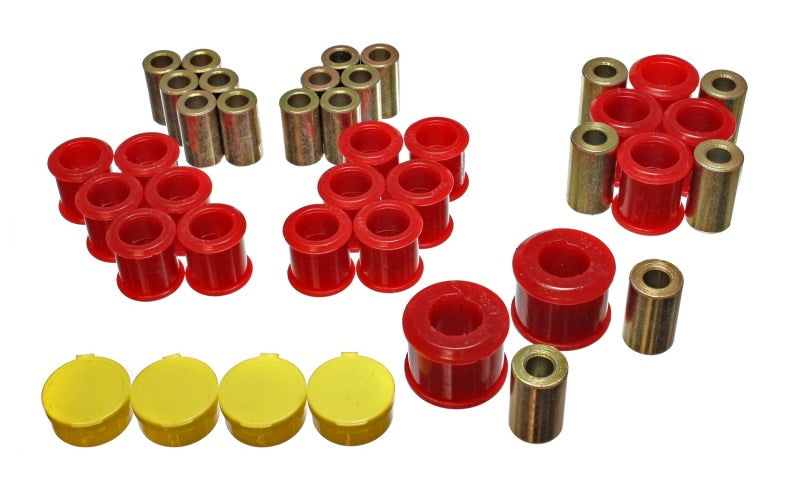 Energy Suspension 90-96 Nissan 300ZX Red Rear Control Arm Bushing Set - 7.3116R for 1989-1996 Nissan 300ZX - front view