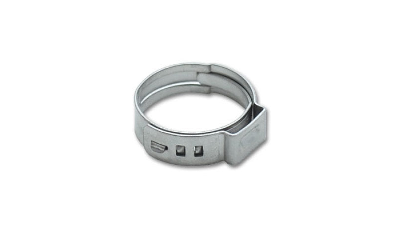Vibrant One Ear Stepless Pinch Clamps 9.4-11.9mm clamping range (Pack of 10) SS 7mm band width - 12273 by Vibrant - front vie