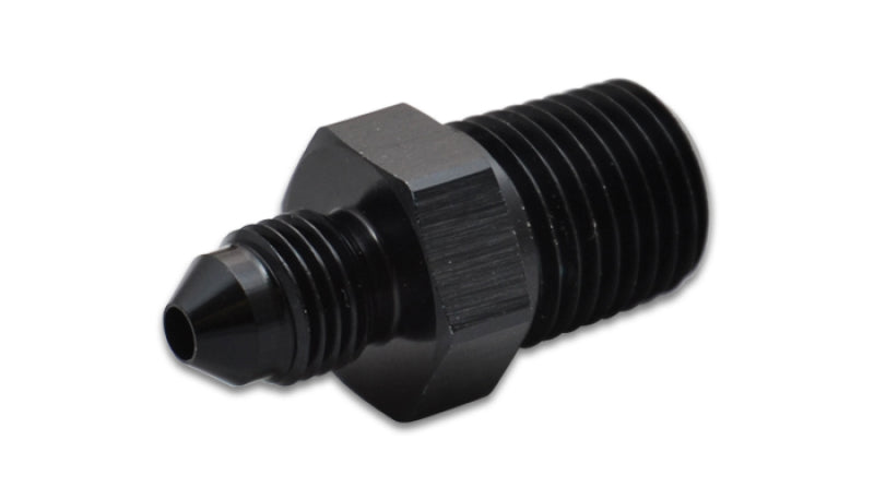 Vibrant -4AN to 1/4in NPT Straight Adapter Fitting - Aluminum - 10216 by Vibrant - front view