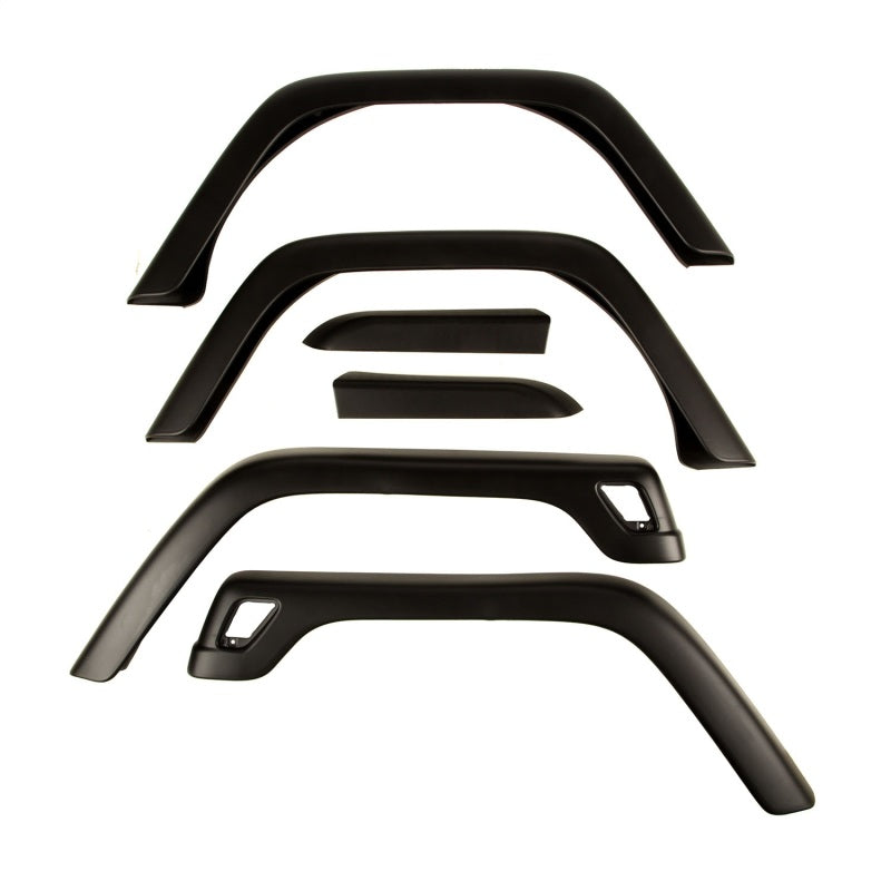 Omix 6-Piece Fender Flare Kit- 97-06 Jeep Wrangler - 11603.11 for 1997-2006 Jeep Wrangler - front view