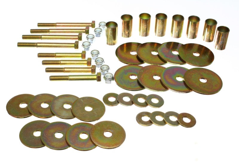 Energy Suspension Fd Bronco Body Mount Hardware - 4.4106 for 1966-1977 Ford Bronco - front view