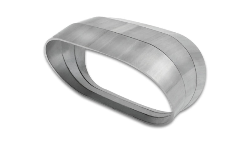Vibrant Vertical 304 SS Oval Pie Cuts 4.0in OD Tight 45 Degree Elbow - 13591 by Vibrant - front view
