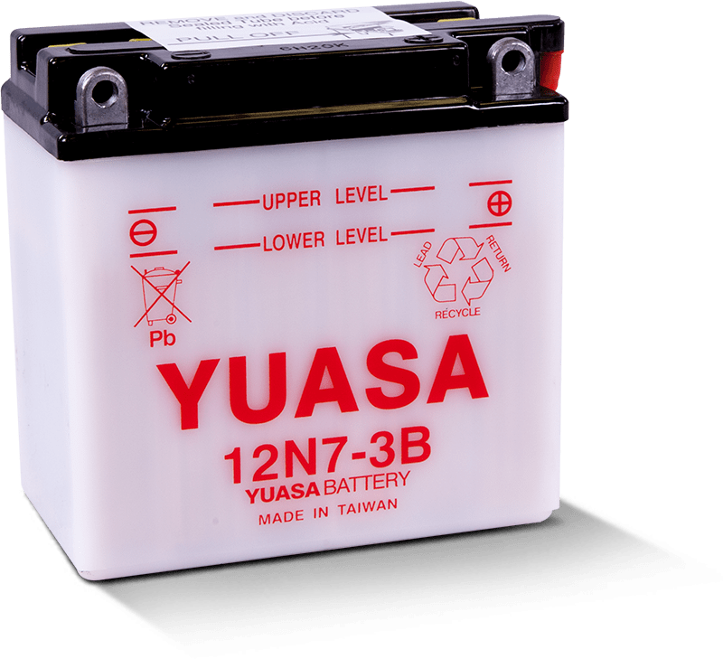 Yuasa 12N7-3B Conventional 12 Volt Battery - YUAM2273B for 1985-2001 Yamaha YFM80 Badger