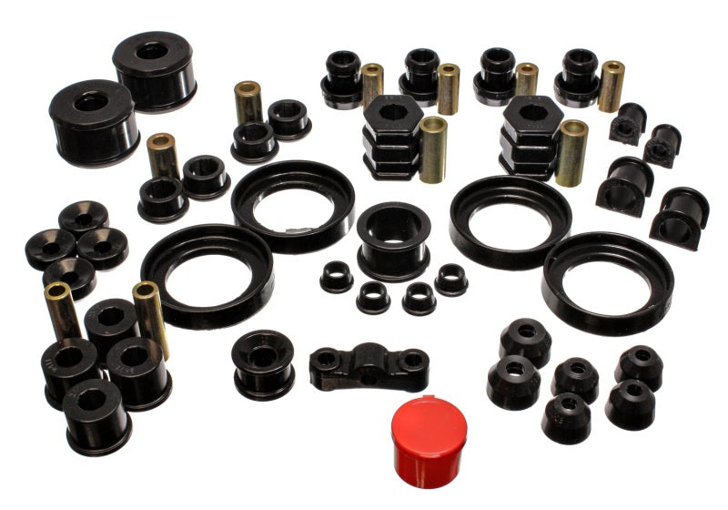 Energy Suspension 99-00 Honda Civic Si Black Hyper-Flex Master Bushing Set - 16.18109G for 1997-1999 Honda CR V - front view