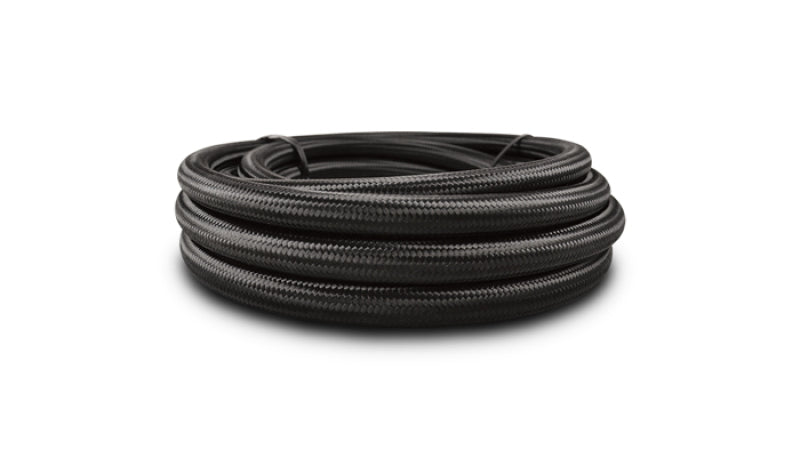 Vibrant -6 AN Black Nylon Braided Flex Hose (5 foot roll) - 11986 by Vibrant - front view