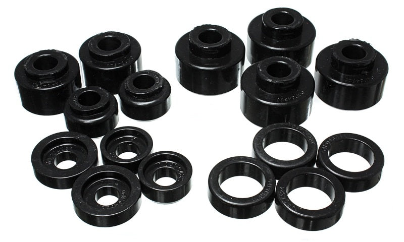 Energy Suspension 99-07 Ford F-250/F-350 SD 2/4WD Crew Cab Body Mount Set - Black - 4.4120G for 1999-2007 Ford F 250 - front