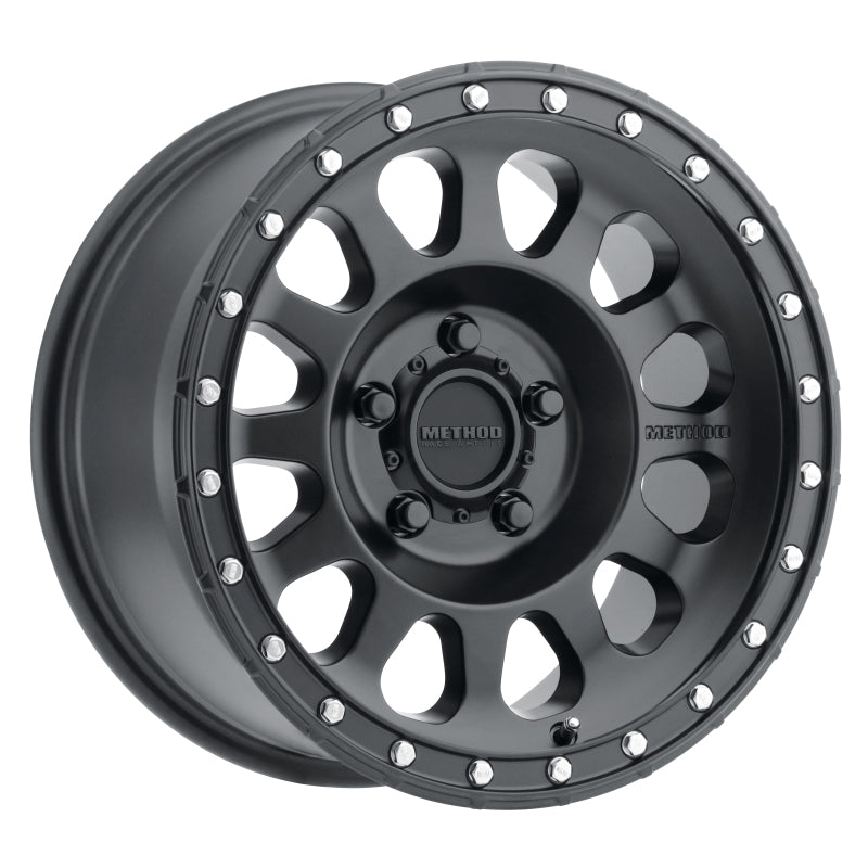 Method MR315 17x8.5 0mm Offset 5x150 110.5mm CB Matte Black Wheel - MR31578558500 by Method Wheels - front view
