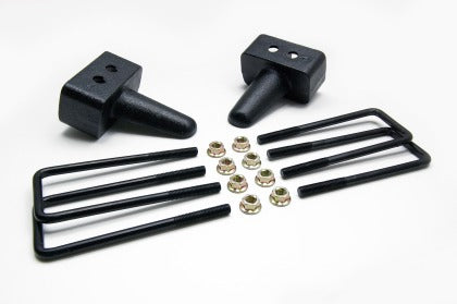 Ford F150 ReadyLift Suspension 3.0in Tall OEM Style Rear Lift Block Kit w/ U-Bolts 04-15