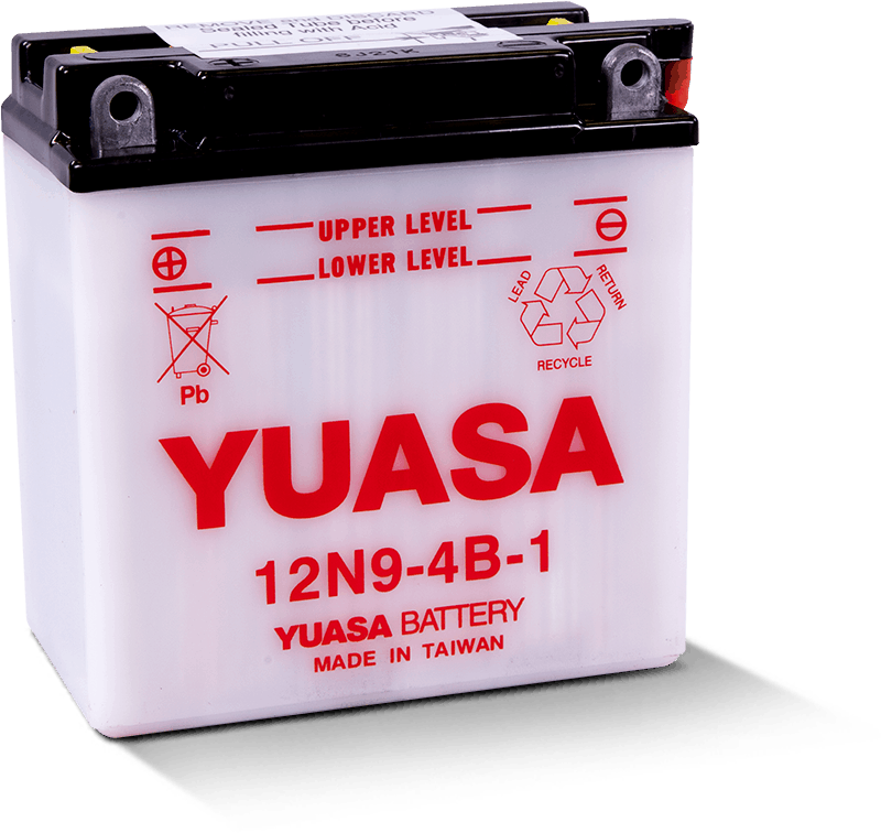 Yuasa 12N9-4B-1 Conventional 12 Volt Battery - YUAM2290B for 2001-2009 Kawasaki BN125 Eliminator