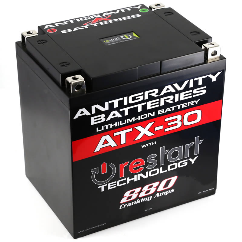 Antigravity ATX30 RE-START Lithium Battery for 2016-2018 Ford Focus RS - angle view