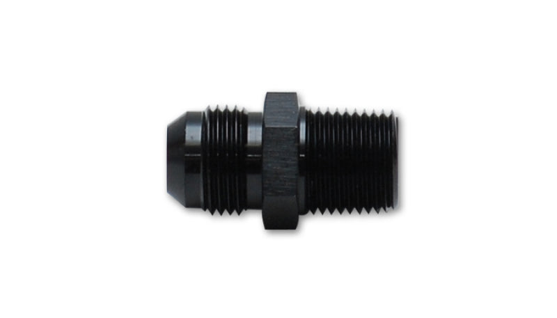 Vibrant -8AN to 1/4in NPT Straight Adapter Fitting - Aluminum - 10219 by Vibrant - front view