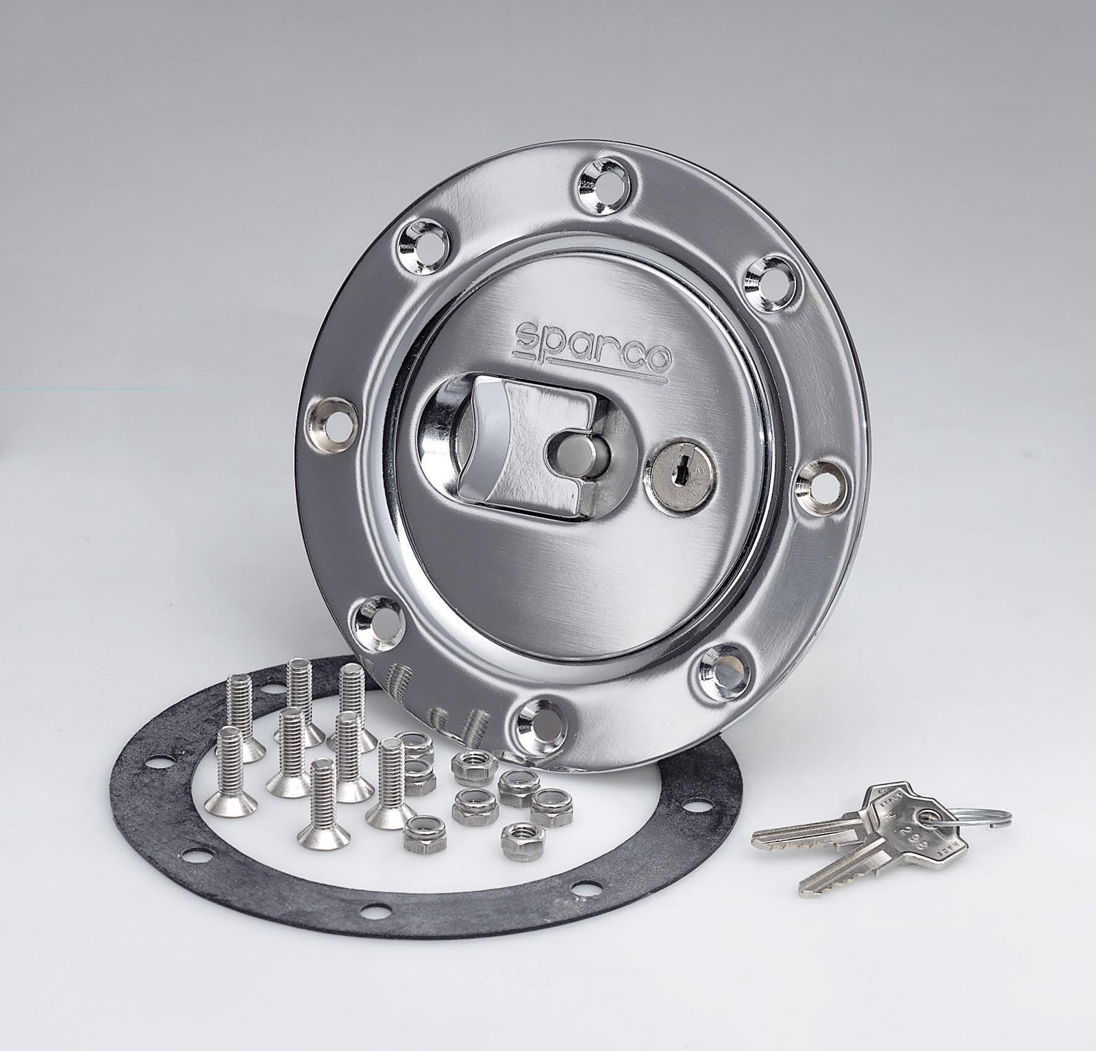 Sparco Fuel Cap Locking Brushed Alum - 27004OA