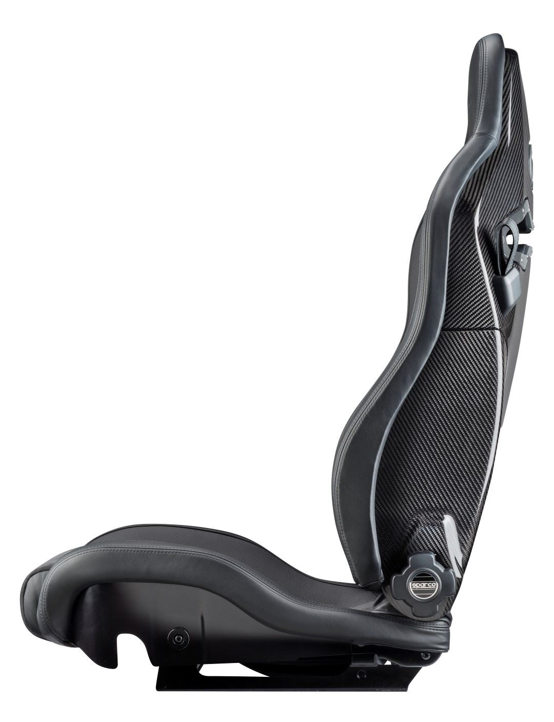 Sparco Seat SPX Special Edition Black/Grey w/ Matte Carbon Shell - Right - 00974ZMTNRGRDX