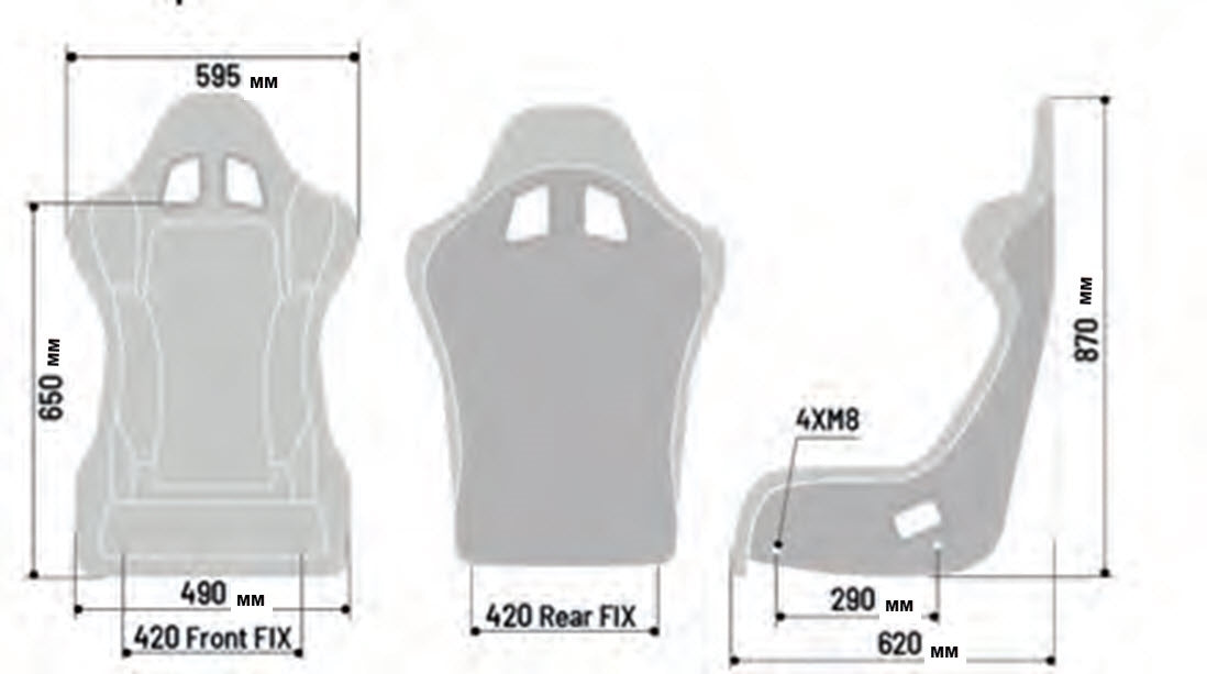 Sparco Cushion Side Grid - 04108009PAD