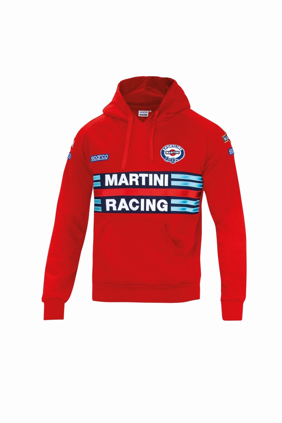 Sparco Hoodie Martini Stripes XL - White - 01340MRBI4XL