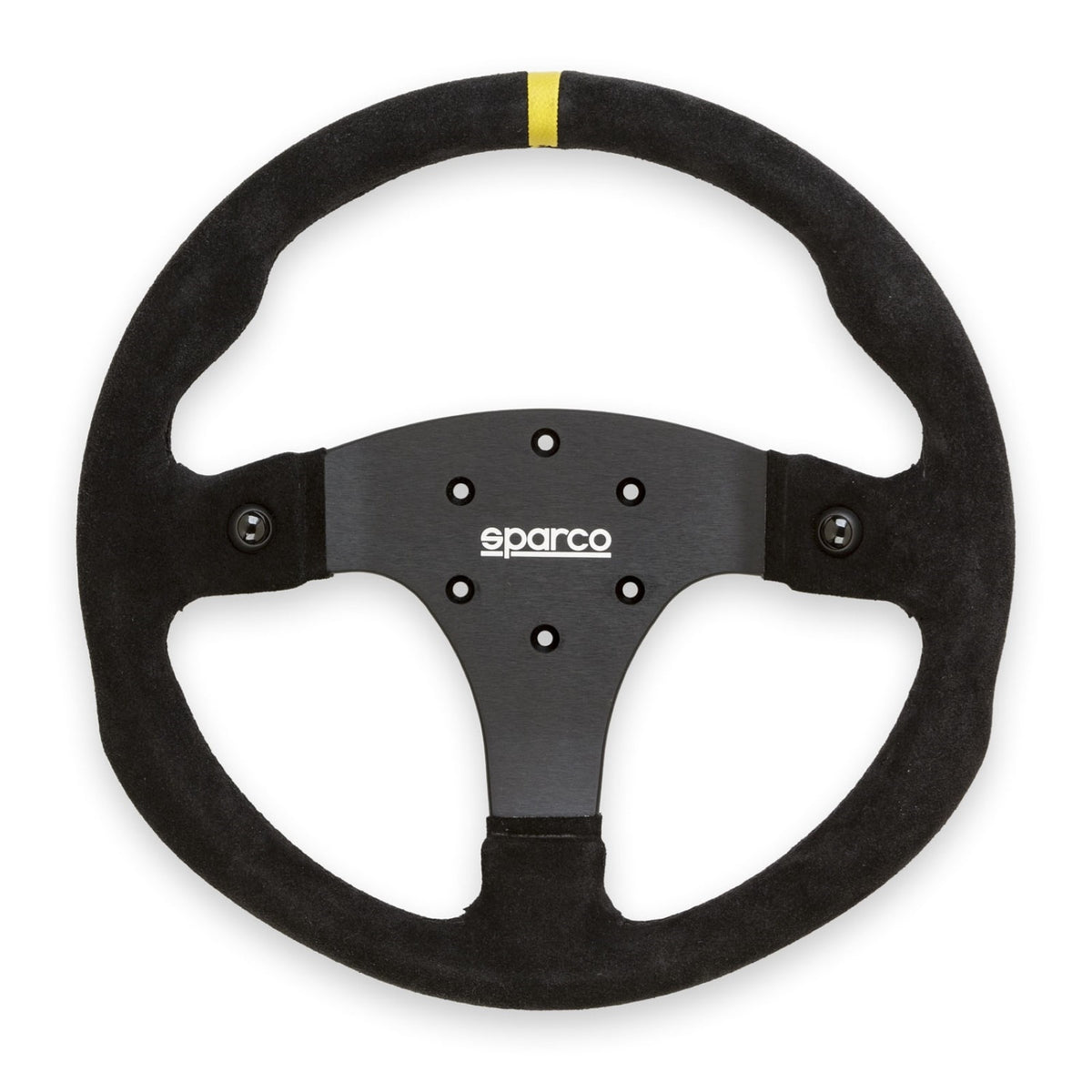 Sparco Steering Wheel R330B Suede w/ Button - 015R330PSO