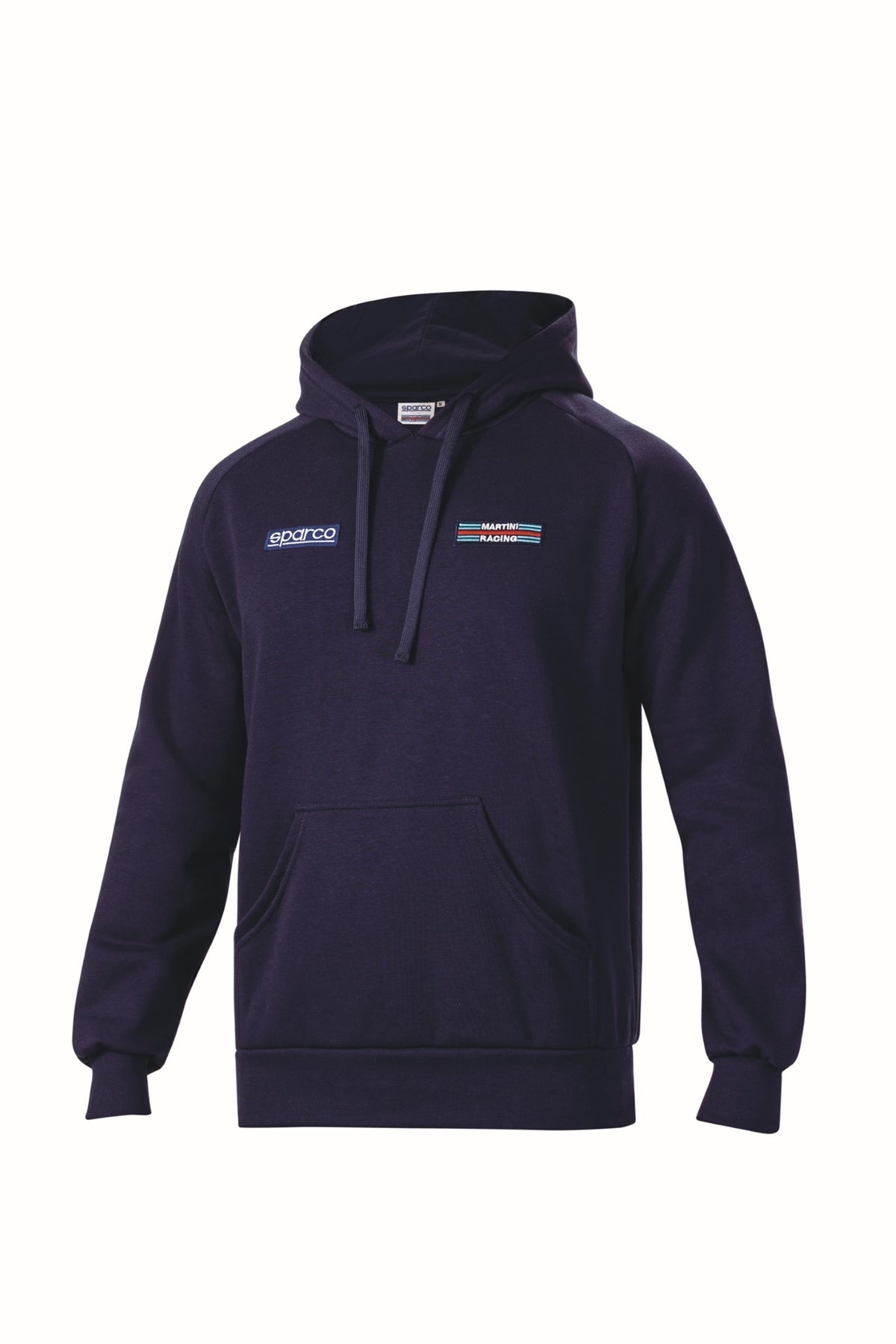 Sparco Martini Stripes Hoodie Medium - White - 01340MRBI2M