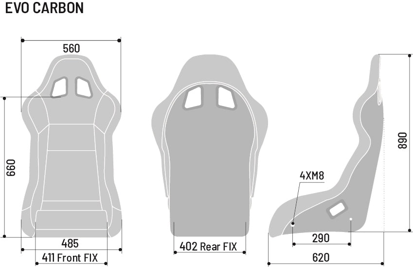 Sparco Seat Insert Evo XL Black - 01048KIT8015NR