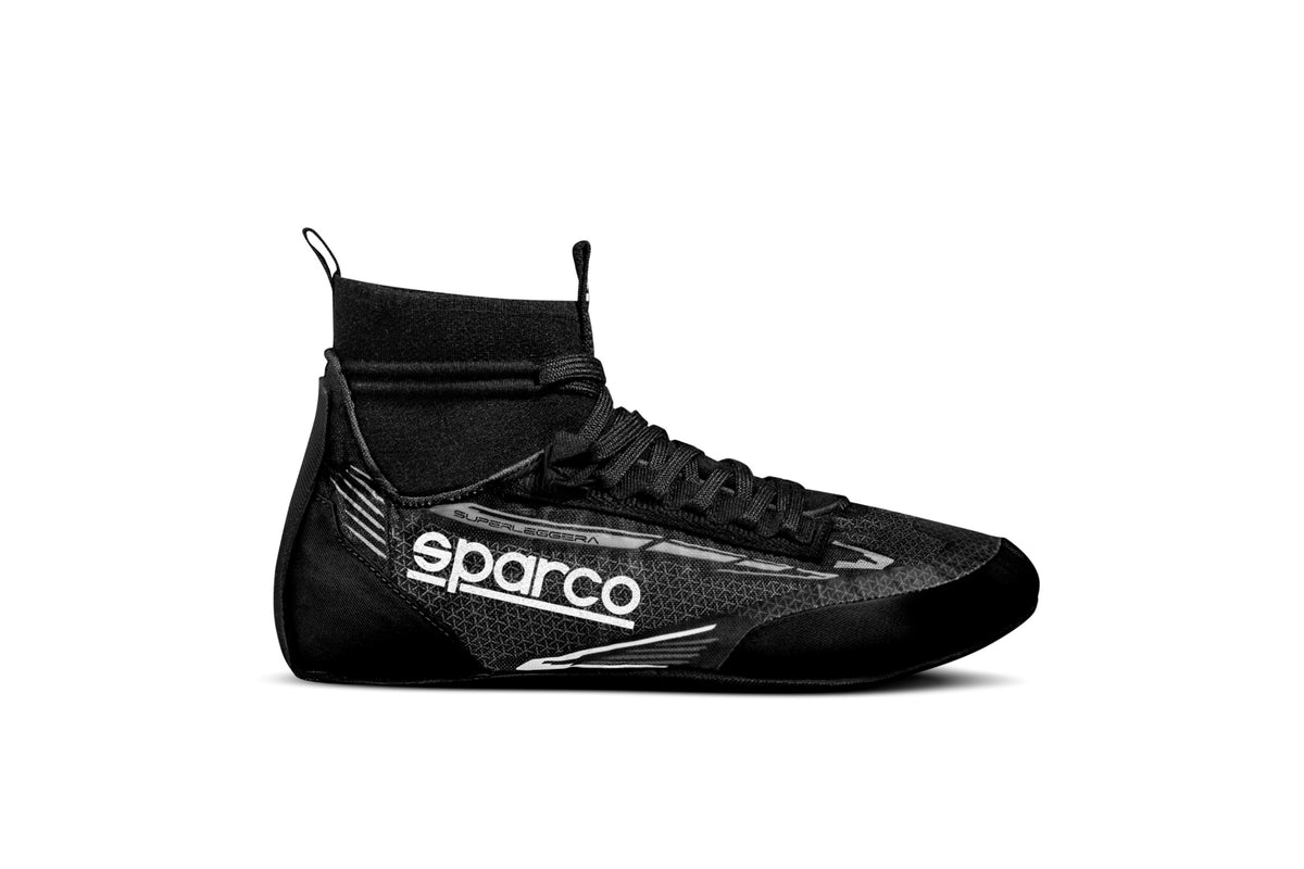 Sparco Shoe Superleggera Size 45 BLK/WHT - 0012A345NRBI