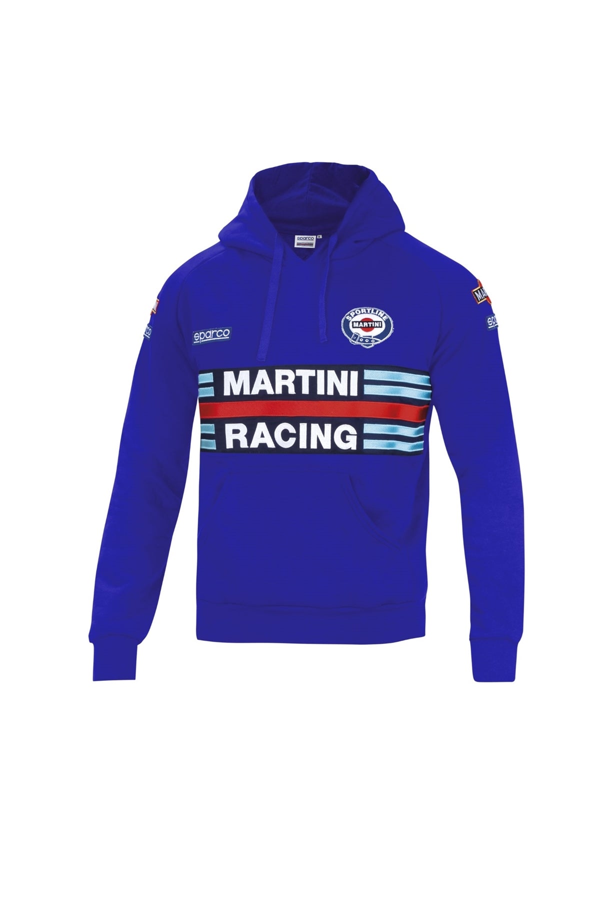 Sparco Hoodie Martini Stripes XL - White - 01340MRBI4XL