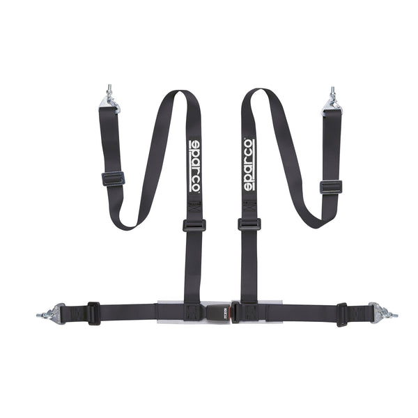 Sparco Belt 2 Inch Black 4Pt Snap-In - 04604BM1NR