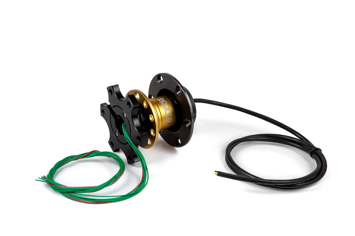 Sparco 6-Bolt Steering Wheel Quick Release - Gold - 015R98R