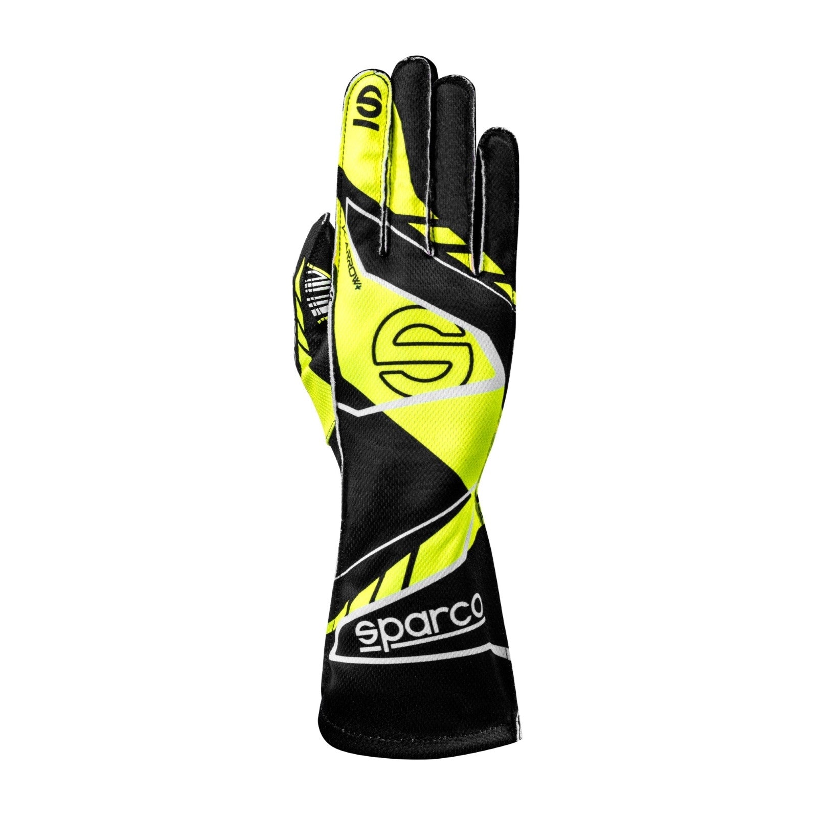 Sparco Glove K-Arrow Plus 10 WHT/BLK - BKG0003B0W08010