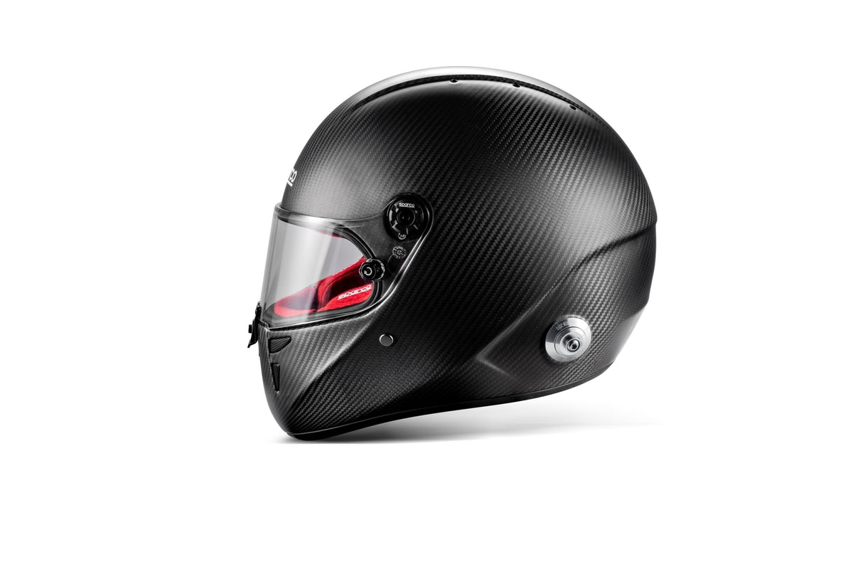 Sparco Stealth RF Helmet - Extra Large - Carbon/Red - BRH0003B0R010XL