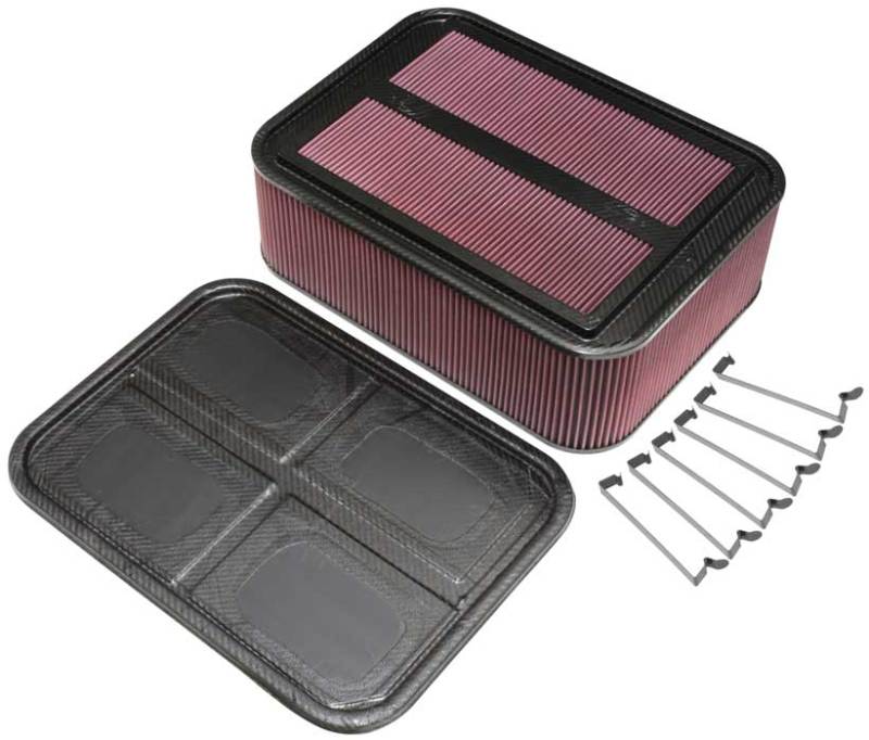 K&N Custom Racing Assembly Carbon Fiber Air Box - Large - 100-8567