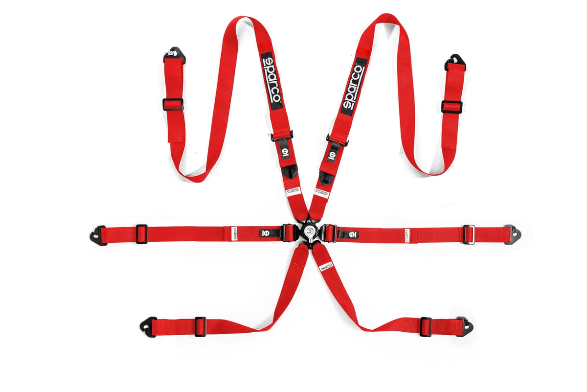 Sparco BELT COMP H2 PD 6PT STEEL BLU - BRN0040B0B0100N