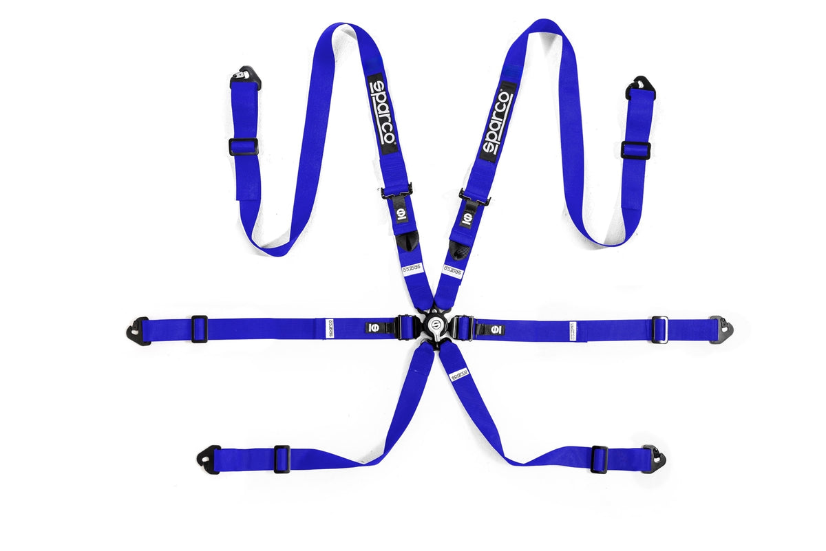 Sparco BELT COMP H2 PD 6PT STEEL BLU - BRN0040B0B0100N