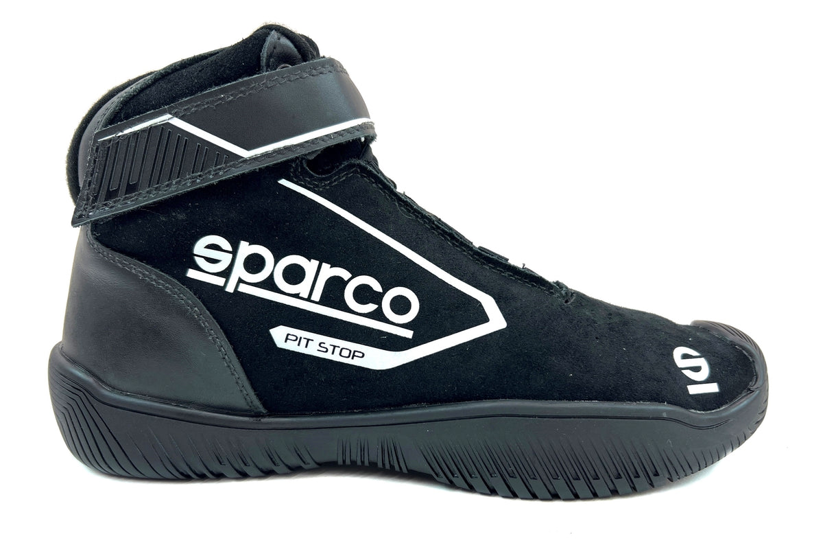 Sparco Shoe Pit Stop 2 Black - Size 7.5 - 0012PS2075NR