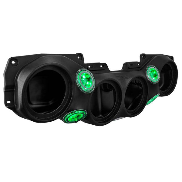 DS18 2018-23 Jeep JL/JLU/JT Fits 4x8in Speakers (Not Incl) 4 xPRO-TW4L & 1 x JL-SBARHARNESS Included - JL-SBAR/BK. for 2018-2023 Jeep Wrangler - front view