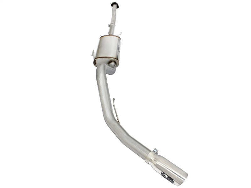 aFe MACHForce XP Exhaust 3in-3.5in SS Single Side Ext CB w/ Polished Tips 15 Ford F150 V8 5.0L CC/SB - 49-43073-P